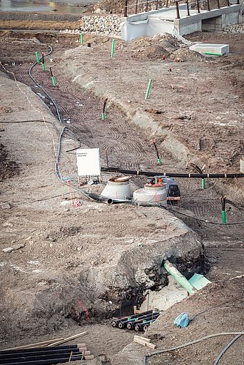 Rohrleitungsbau im Neubauprojekt joseph